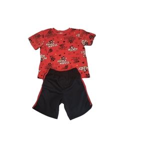 Boys Disney Junior Mickey Mouse 2 Piece Summer Short Set